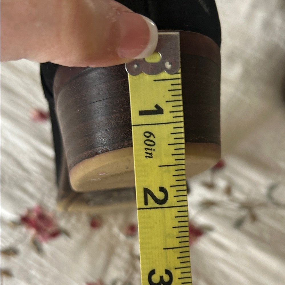 LUCKY BRAND🖤Black Suede Leather Ankle Booties Size 7.5 - Picture 14 of 14